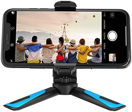 AECAM - سه پایه دوربین با قابلیت چرخش 360 درجه، سه پایه دستی کششی قابل حمل با گیره موبایل بلوتوثی برای GOPROs Xiaomis iρһопеs (فقط سه پایه)