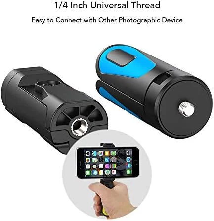 AECAM - سه پایه دوربین با قابلیت چرخش 360 درجه، سه پایه دستی کششی قابل حمل با گیره موبایل بلوتوثی برای GOPROs Xiaomis iρһопеs (فقط سه پایه)