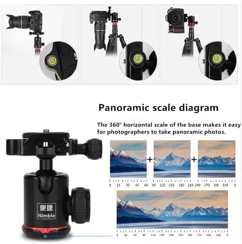 AECAM - سه پایه فیبر کربنی حرفه ای برای دوربین های دیجیتال، سه پایه قابل حمل مناسب برای مسافرت، سری با کیفیت، پایه دوربین 153 سانتی متر