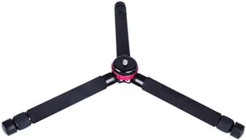 AECAM - سه پایه آلومینیومی کوچک رومیزی Manbilys MT-02 برای دوربین های بدون آینه، تلفن همراه، دوربین های فشرده و تلفن