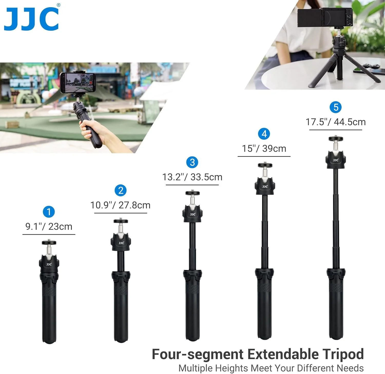 AECAM - سه پایه کوچک JJC، مونوپاد سلفی، سه پایه رومیزی، حداکثر تحمل وزن 1.5 کیلوگرم، پشتیبانی از پروژکتور، دوربین، آیفون، اندروید، تلفن، GOPRO، میکروفون، نور LED (کیت سه پایه با ریموت) AECAM - سه پایه کوچک JJC، مونوپاد سلفی، سه پایه رومیزی، حداکثر تحمل وزن 1.5 کیلوگرم، پشتیبانی از پروژکتور، دوربین، آیفون، اندروید، تلفن، GOPRO، میکروفون، نور LED (کیت سه پایه با ریموت)