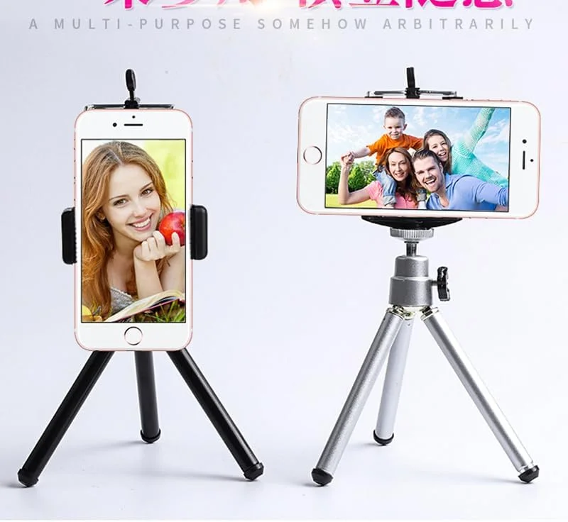 AECAM - Fhx-HT398 سه پایه کوچک هوشمند برای آیفون، سه پایه برای دوربین موبایل، پایه نگهدارنده سه پایه با گیره نگهدارنده تلفن همراه (بدون جعبه)