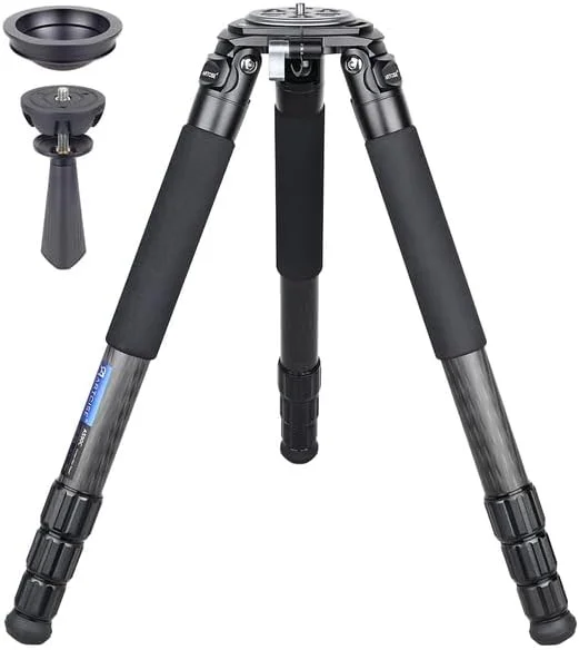 AECAM - سه پایه فیبر کربنی سنگین برای دوربین، پانوراما، هد توپی کم ارتفاع، آداپتور کاسه ای 75 میلی متری، سه پایه حرفه ای پرنده نگری AS90 (استاندارد) AECAM - سه پایه فیبر کربنی سنگین برای دوربین، پانوراما، هد توپی کم ارتفاع، آداپتور کاسه ای 75 میلی متری، سه پایه حرفه ای پرنده نگری AS90 (استاندارد)