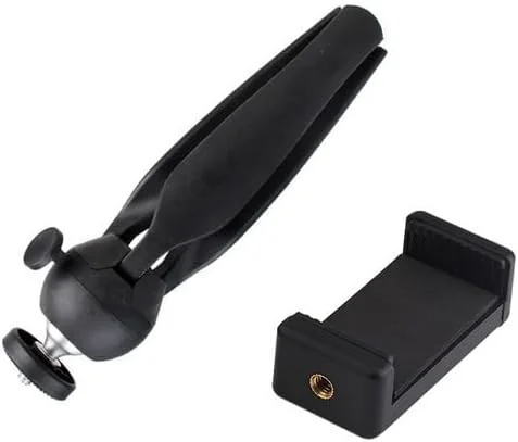 AECAM - سه پایه رومیزی کوچک با سر توپی و گیره نگهدارنده برای دوربین های GOPROs Hero SJCAMs SLR و تلفن های همراه (مشکی) AECAM - سه پایه رومیزی کوچک با سر توپی و گیره نگهدارنده برای دوربین های GOPROs Hero SJCAMs SLR و تلفن های همراه (مشکی)