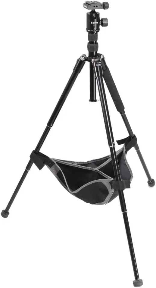 AECAM - پیشبند ابزار کیسه سنگی توری برای سه پایه، ابزار وزنه تعادل پایداری پایه نور برای استودیو عکاسی در فضای باز (مشکی) AECAM - پیشبند ابزار کیسه سنگی توری برای سه پایه، ابزار وزنه تعادل پایداری پایه نور برای استودیو عکاسی در فضای باز (مشکی)