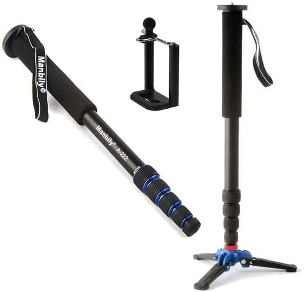 تک پایه دوربین آلومینیومی 1650 میلی متری AECAM مدل +M-1 به همراه پایه سه شاخه برای دوربین های کانن، نیکون و DSLR تک پایه دوربین آلومینیومی 1650 میلی متری AECAM مدل +M-1 به همراه پایه سه شاخه برای دوربین های کانن، نیکون و DSLR