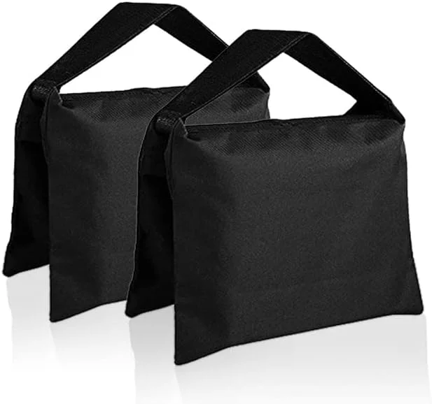 AECAM - کیسه شن زین اسبی برای تجهیزات فیلمبرداری عکاسی، کیسه وزنه شن خالی سنگین برای سه پایه نور استودیوی عکس (2 عدد) AECAM - کیسه شن زین اسبی برای تجهیزات فیلمبرداری عکاسی، کیسه وزنه شن خالی سنگین برای سه پایه نور استودیوی عکس (2 عدد)