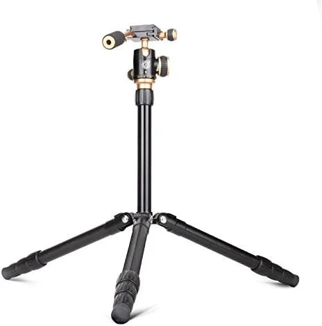 سه پایه آلومینیومی AECAM - Q066 برای دوربین فیلمبرداری SLR با ارتفاع 118.5 سانتی متر، دارای سر توپی چرخشی با پیچ 1/4 اینچی (Q066 طلایی) سه پایه آلومینیومی AECAM - Q066 برای دوربین فیلمبرداری SLR با ارتفاع 118.5 سانتی متر، دارای سر توپی چرخشی با پیچ 1/4 اینچی (Q066 طلایی)