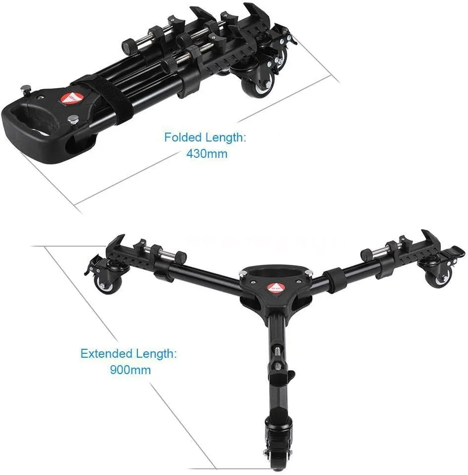 AECAM - چرخ های سه پایه حرفه ای آلیاژ آلومینیوم پایه سه پایه دوربین برای استودیو عکاسی پایه سه پایه برای DSLR VX-600 (VX-600) AECAM - چرخ های سه پایه حرفه ای آلیاژ آلومینیوم پایه سه پایه دوربین برای استودیو عکاسی پایه سه پایه برای DSLR VX-600 (VX-600)