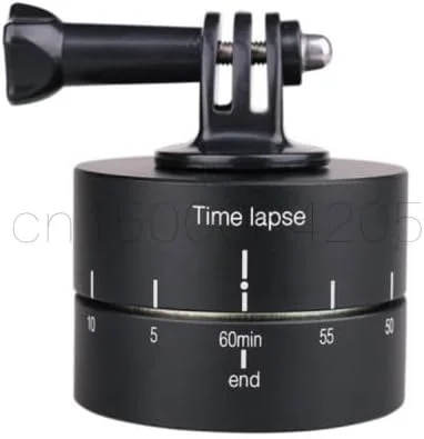 آداپتور سه پایه تثبیت کننده تایم لپس چرخان 360 درجه آلیاژ آلومینیوم AECAM - 3 در 1 با قابلیت چرخش 60 و 120 دقیقه برای دوربین های GOPROs DSLR آداپتور سه پایه تثبیت کننده تایم لپس چرخان 360 درجه آلیاژ آلومینیوم AECAM - 3 در 1 با قابلیت چرخش 60 و 120 دقیقه برای دوربین های GOPROs DSLR