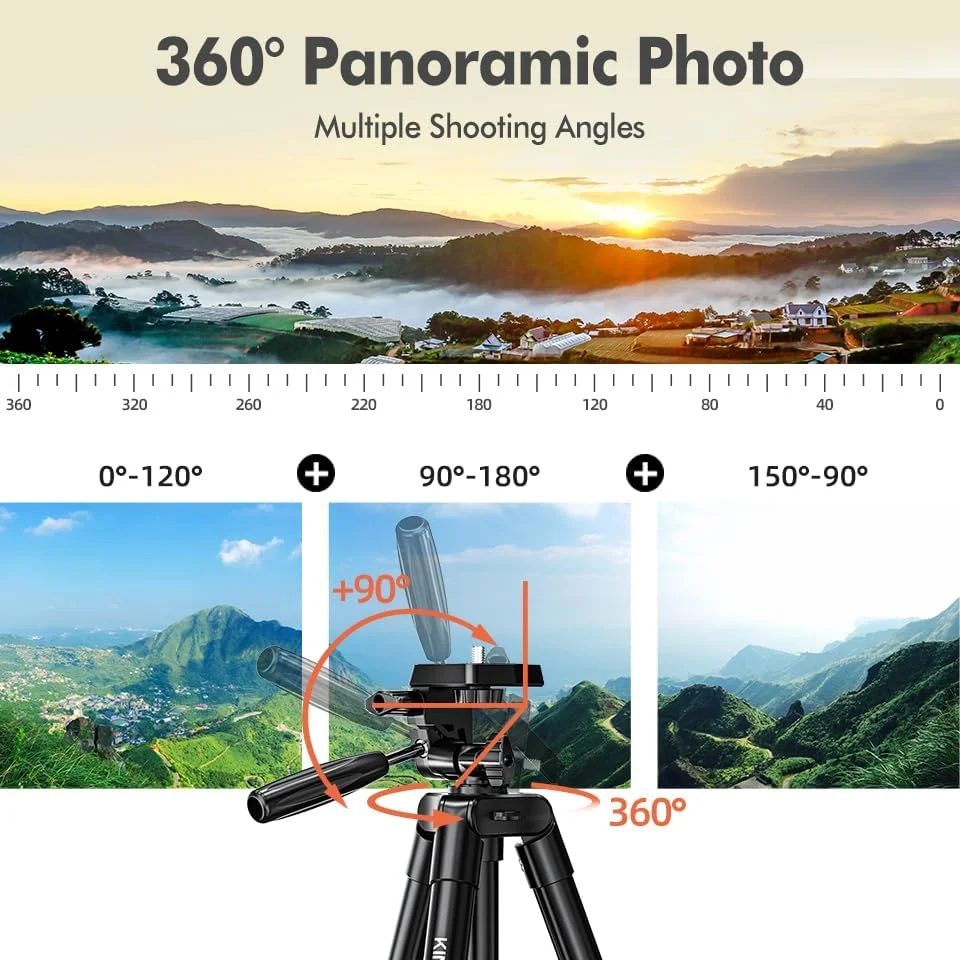 پایه نگهدارنده دوربین و گوشی موبایل AECAM - 60 اینچی سازگار با دوربین های Canon و NIKON DSLR به همراه هولدر تبلت و گوشی موبایل برای پخش زنده و نورپردازی (VT-831S) پایه نگهدارنده دوربین و گوشی موبایل AECAM - 60 اینچی سازگار با دوربین های Canon و NIKON DSLR به همراه هولدر تبلت و گوشی موبایل برای پخش زنده و نورپردازی (VT-831S)