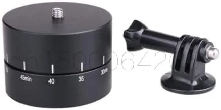 آداپتور سه پایه تثبیت کننده تایم لپس چرخان 360 درجه آلیاژ آلومینیوم AECAM - 3 در 1 با قابلیت چرخش 60 و 120 دقیقه برای دوربین های GOPROs DSLR آداپتور سه پایه تثبیت کننده تایم لپس چرخان 360 درجه آلیاژ آلومینیوم AECAM - 3 در 1 با قابلیت چرخش 60 و 120 دقیقه برای دوربین های GOPROs DSLR