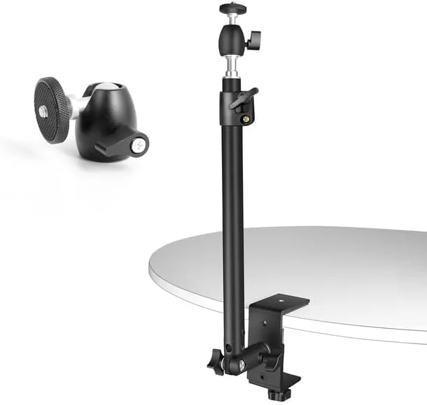 پایه نور رومیزی قابل تنظیم AECAM - SH، پایه نصب رومیزی با پیچ استاندارد 1/4، به همراه سر توپی مناسب برای رینگ لایت، ویدئو و پروژکتور (مدل C) پایه نور رومیزی قابل تنظیم AECAM - SH، پایه نصب رومیزی با پیچ استاندارد 1/4، به همراه سر توپی مناسب برای رینگ لایت، ویدئو و پروژکتور (مدل C)