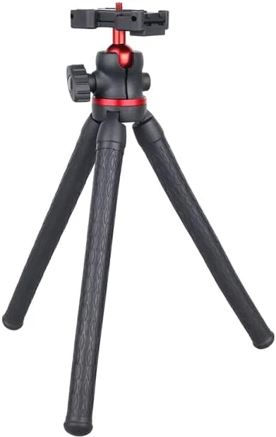 AECAM - سه پایه دوربین موبایل، هولدر اختاپوسی، مونوپاد سلفی، سه پایه کوچک انعطاف پذیر، استند موبایل، سر توپی DT45 (استاندارد) AECAM - سه پایه دوربین موبایل، هولدر اختاپوسی، مونوپاد سلفی، سه پایه کوچک انعطاف پذیر، استند موبایل، سر توپی DT45 (استاندارد)