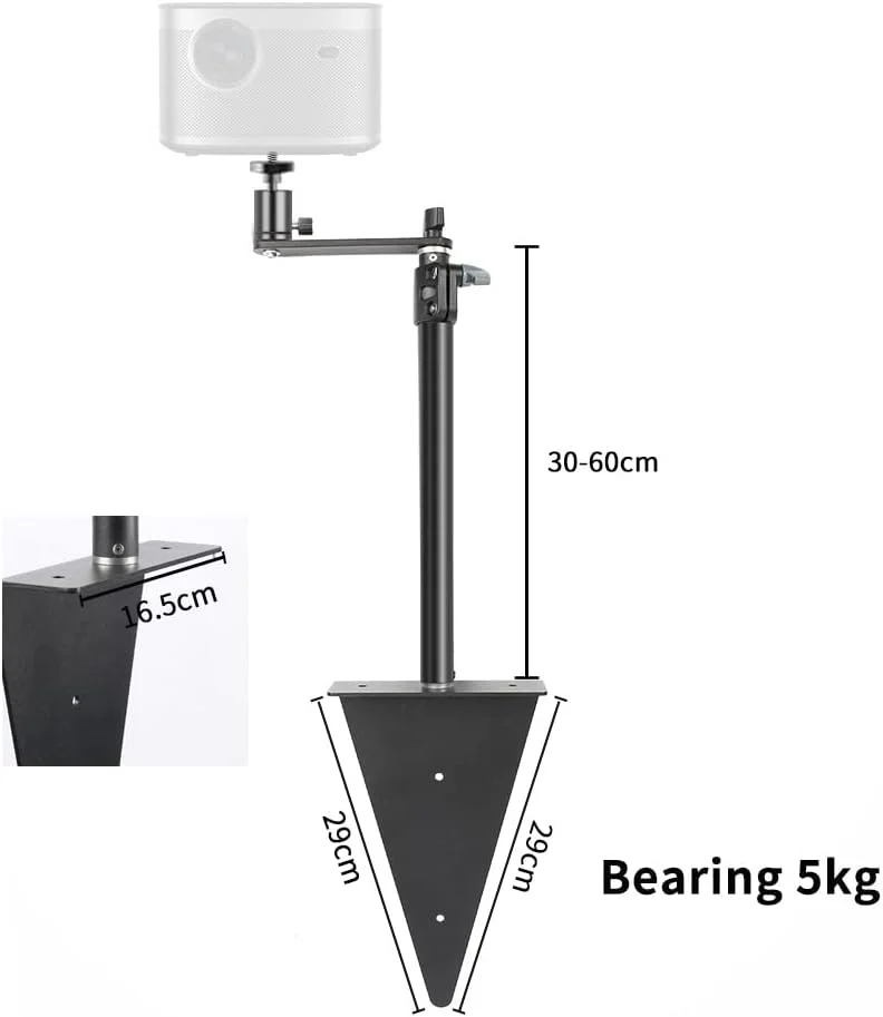 پایه نور رومیزی قابل تنظیم AECAM - SH، پایه نصب رومیزی با پیچ استاندارد 1/4، به همراه سر توپی مناسب برای رینگ لایت، ویدئو و پروژکتور (مدل C) پایه نور رومیزی قابل تنظیم AECAM - SH، پایه نصب رومیزی با پیچ استاندارد 1/4، به همراه سر توپی مناسب برای رینگ لایت، ویدئو و پروژکتور (مدل C)