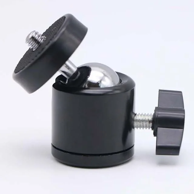 AECAM - مینی سر توپی با مانت 1/4 اینچی برای سه پایه دوربین، سر توپی برای دوربین های نیکون و کانن DSLR، پایه مانت Dsr برای سه پایه و رینگ لایت LED (سر توپی) AECAM - مینی سر توپی با مانت 1/4 اینچی برای سه پایه دوربین، سر توپی برای دوربین های نیکون و کانن DSLR، پایه مانت Dsr برای سه پایه و رینگ لایت LED (سر توپی)