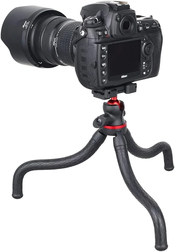 AECAM - سه پایه دوربین موبایل، هولدر اختاپوسی، مونوپاد سلفی، سه پایه کوچک انعطاف پذیر، استند موبایل، سر توپی DT45 (استاندارد) AECAM - سه پایه دوربین موبایل، هولدر اختاپوسی، مونوپاد سلفی، سه پایه کوچک انعطاف پذیر، استند موبایل، سر توپی DT45 (استاندارد)