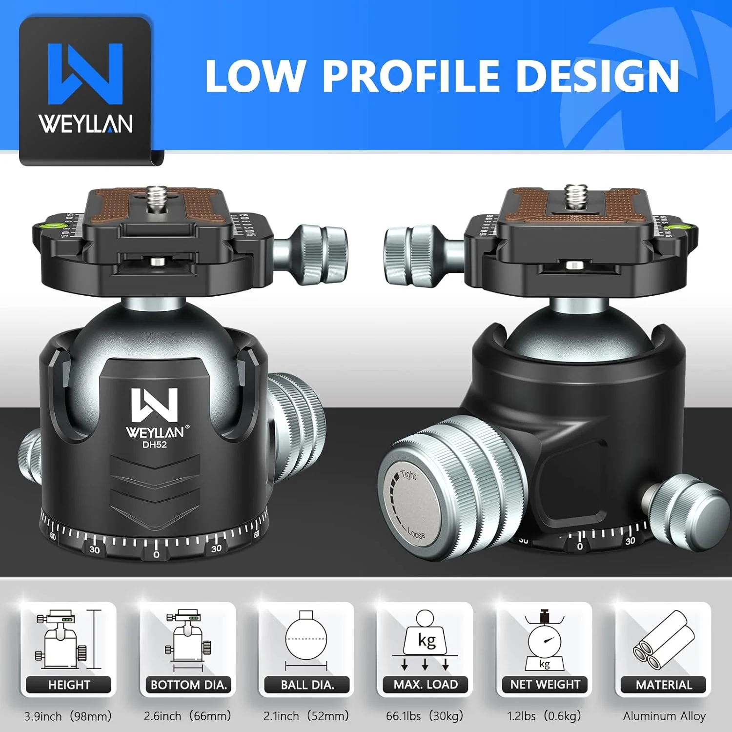 AECAM - پایه سر سه پایه دوربین فیلمبرداری پانوراما 52 میلی متری با صفحه رهاسازی سریع Arca Swiss AECAM - پایه سر سه پایه دوربین فیلمبرداری پانوراما 52 میلی متری با صفحه رهاسازی سریع Arca Swiss