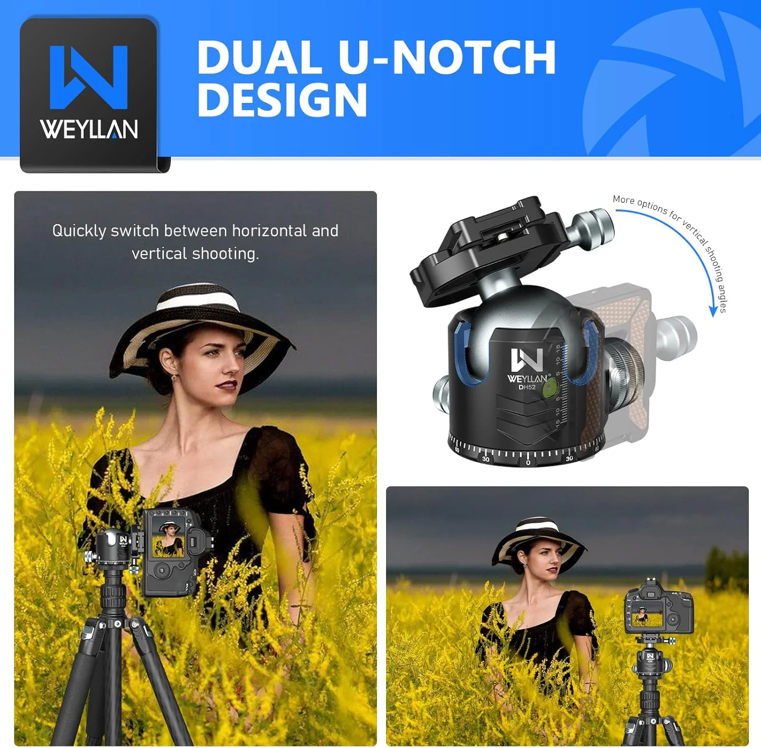 AECAM - پایه سر سه پایه دوربین فیلمبرداری پانوراما 52 میلی متری با صفحه رهاسازی سریع Arca Swiss AECAM - پایه سر سه پایه دوربین فیلمبرداری پانوراما 52 میلی متری با صفحه رهاسازی سریع Arca Swiss