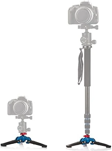 AECAM - پایه سه پایه کوچک هیدرولیک یونیورسال Manbilys M-1، پایه نگهدارنده تک پایه برای هد توپی تک پایه با پیچ 3/8 اینچ AECAM - پایه سه پایه کوچک هیدرولیک یونیورسال Manbilys M-1، پایه نگهدارنده تک پایه برای هد توپی تک پایه با پیچ 3/8 اینچ