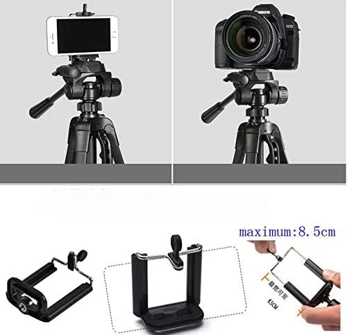 پایه سه پایه دوربین AECAM مدل WF-3520 مشکی به همراه کیف و نگهدارنده گوشی پایه سه پایه دوربین AECAM مدل WF-3520 مشکی به همراه کیف و نگهدارنده گوشی