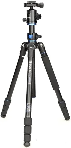 AECAM - Benro GA168TB1 SystemGo%Prosfessional هد توپی برای نیکون، کانن، سونی، المپوس، سه پایه آلومینیومی 360 درجه (GA168TB1)