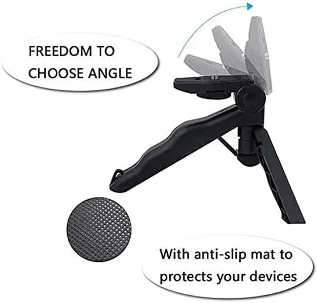 AECAM - سه پایه برای GOPROs Hero 9 8 7 6 5 4 3 سه پایه رومیزی مشکی برای Go%Pros SJ4000 YI 4K EKEN H9R کیت لوازم جانبی (KX2220) AECAM - سه پایه برای GOPROs Hero 9 8 7 6 5 4 3 سه پایه رومیزی مشکی برای Go%Pros SJ4000 YI 4K EKEN H9R کیت لوازم جانبی (KX2220)