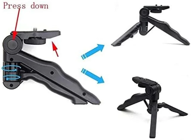 AECAM - سه پایه برای GOPROs Hero 9 8 7 6 5 4 3 سه پایه رومیزی مشکی برای Go%Pros SJ4000 YI 4K EKEN H9R کیت لوازم جانبی (KX2220) AECAM - سه پایه برای GOPROs Hero 9 8 7 6 5 4 3 سه پایه رومیزی مشکی برای Go%Pros SJ4000 YI 4K EKEN H9R کیت لوازم جانبی (KX2220)