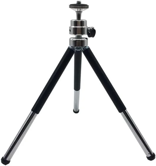 AECAM - سه پایه فلزی کوچک قابل حمل دو قسمتی با قابلیت افزایش طول به همراه نگهدارنده گوشی برای دوربین های GOPRO، گوشی های iρһопе، سامسونگ، شیائومی و هواوی (مشکی) AECAM - سه پایه فلزی کوچک قابل حمل دو قسمتی با قابلیت افزایش طول به همراه نگهدارنده گوشی برای دوربین های GOPRO، گوشی های iρһопе، سامسونگ، شیائومی و هواوی (مشکی)