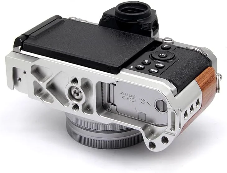 AECAM - براکت L شکل چوبی آبنوس فوق سبک، پایه صفحه هد توپی سه پایه و دسته گریپ برای لوازم جانبی دوربین NIKONs zfc Z-FC (مشکی) AECAM - براکت L شکل چوبی آبنوس فوق سبک، پایه صفحه هد توپی سه پایه و دسته گریپ برای لوازم جانبی دوربین NIKONs zfc Z-FC (مشکی)