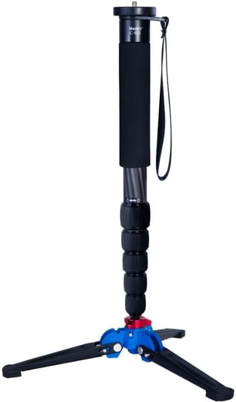 AECAM - تک پایه عکاسی چند منظوره و کاربردی Manbilys C-555 از جنس فیبر کربن، پایه سبک وزن دوربین DSLR، طول 155 سانتی متر (C-555 به همراه M-2) AECAM - تک پایه عکاسی چند منظوره و کاربردی Manbilys C-555 از جنس فیبر کربن، پایه سبک وزن دوربین DSLR، طول 155 سانتی متر (C-555 به همراه M-2)