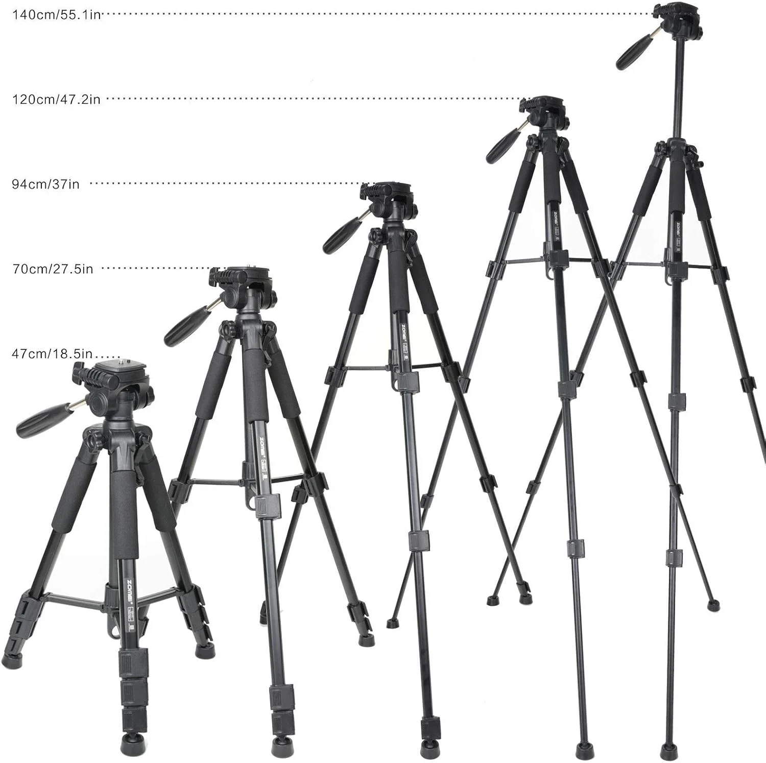 AECAM - سه پایه مسافرتی مقاوم و هد پن آلومینیومی با کیف برای دوربین ZOIMEs Q111 (آبی) AECAM - سه پایه مسافرتی مقاوم و هد پن آلومینیومی با کیف برای دوربین ZOIMEs Q111 (آبی)