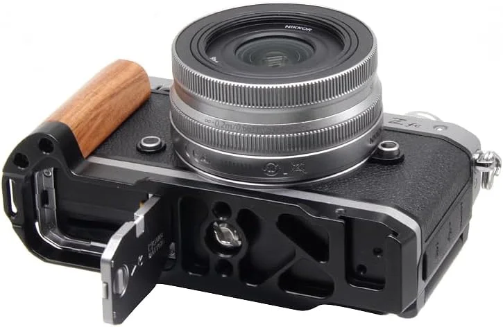 AECAM - براکت L شکل چوبی آبنوس فوق سبک، پایه صفحه هد توپی سه پایه و دسته گریپ برای لوازم جانبی دوربین NIKONs zfc Z-FC (مشکی) AECAM - براکت L شکل چوبی آبنوس فوق سبک، پایه صفحه هد توپی سه پایه و دسته گریپ برای لوازم جانبی دوربین NIKONs zfc Z-FC (مشکی)