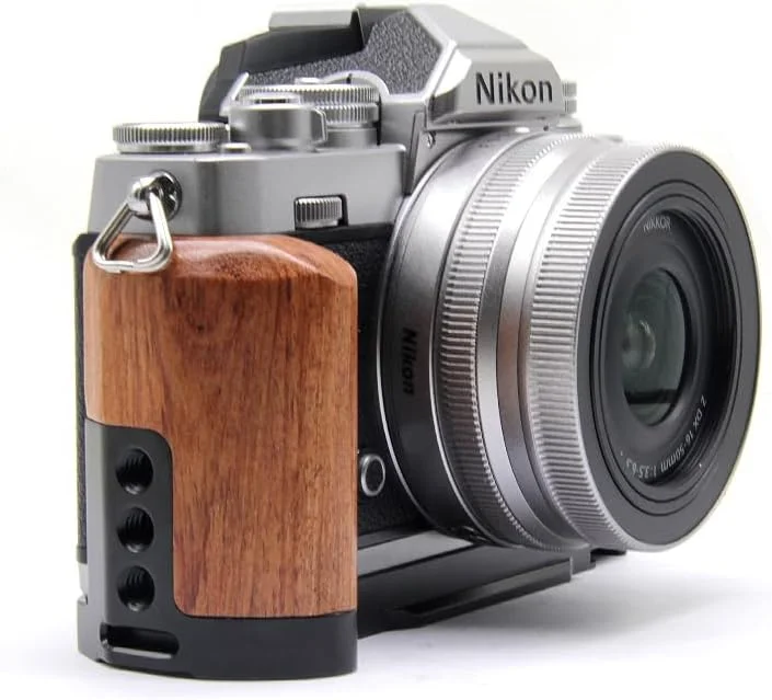 AECAM - براکت L شکل چوبی آبنوس فوق سبک، پایه صفحه هد توپی سه پایه و دسته گریپ برای لوازم جانبی دوربین NIKONs zfc Z-FC (مشکی) AECAM - براکت L شکل چوبی آبنوس فوق سبک، پایه صفحه هد توپی سه پایه و دسته گریپ برای لوازم جانبی دوربین NIKONs zfc Z-FC (مشکی)