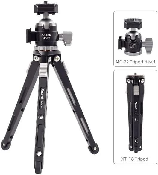 AECAM - MC22 مینی هد توپی کفشک سرد با قابلیت استفاده دوگانه، آلیاژ آلومینیوم با پیچ 1/4 اینچی و کفشک سرد برای دوربین، تلفن، فلاش اسپیدلایت، سه پایه، مونوپاد (XTD20) AECAM - MC22 مینی هد توپی کفشک سرد با قابلیت استفاده دوگانه، آلیاژ آلومینیوم با پیچ 1/4 اینچی و کفشک سرد برای دوربین، تلفن، فلاش اسپیدلایت، سه پایه، مونوپاد (XTD20)