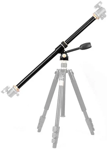 بازوی اکستنشن سه پایه AECAM - ستون مرکزی افقی 61 سانتی متری، بوم چرخشی سه پایه، لوازم جانبی لوله CROSSs برای عکاسی و فیلمبرداری از بالا