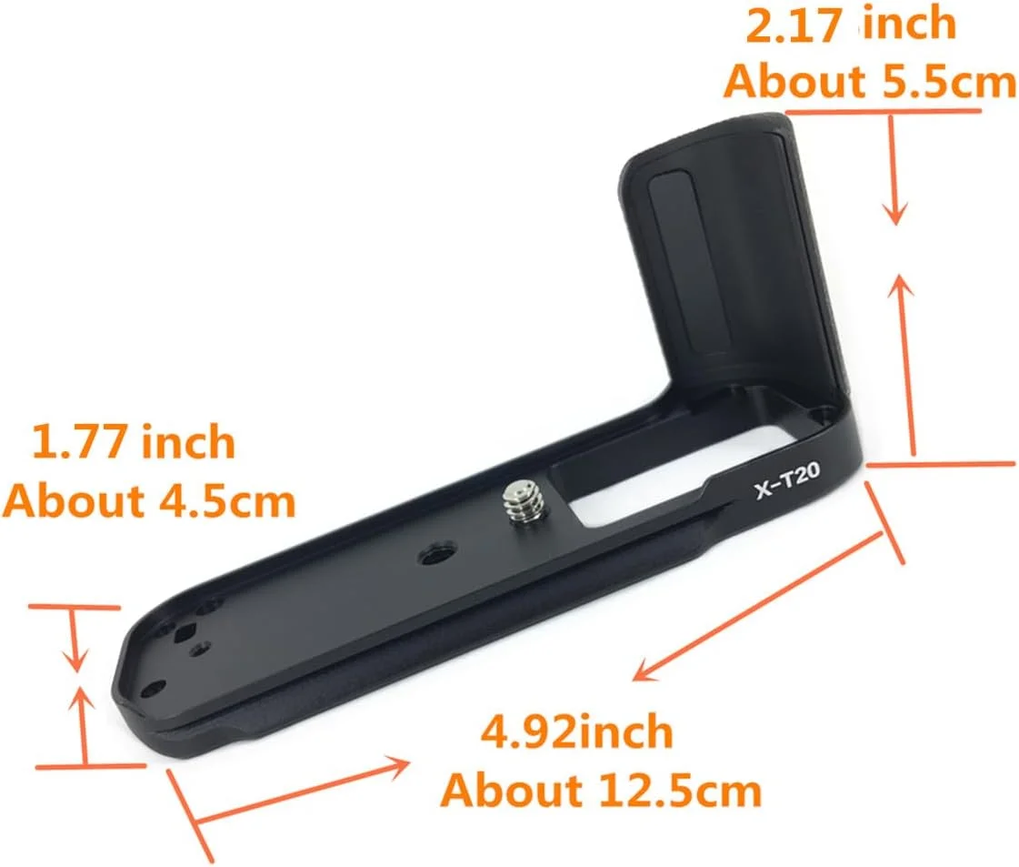 AECAM - دسته گریپ فلزی، سه پایه، صفحه رهاسازی سریع L برای فوجی فیلمز X-T30 XT30 II XT20 XT10 XT4 XT3 XT2 XPRO2 MHG-XT10 (X-T3) AECAM - دسته گریپ فلزی، سه پایه، صفحه رهاسازی سریع L برای فوجی فیلمز X-T30 XT30 II XT20 XT10 XT4 XT3 XT2 XPRO2 MHG-XT10 (X-T3)