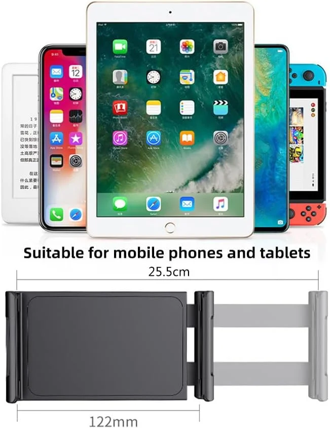 نگهدارنده تبلت و موبایل بازویی تاشو AECAM، گیره دار، مناسب برای ضبط ویدیو و تولید محتوای زنده (سفید) نگهدارنده تبلت و موبایل بازویی تاشو AECAM، گیره دار، مناسب برای ضبط ویدیو و تولید محتوای زنده (سفید)