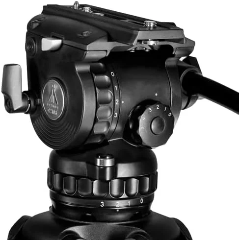 AECAM - GH06 هد سیال دوربین با ظرفیت بارگیری 6 کیلوگرم با کاسه 75 میلیمتری به همراه سه پایه فیلمبرداری E-IMAGE GC752 برای دوربین فیلمبرداری (GC752) AECAM - GH06 هد سیال دوربین با ظرفیت بارگیری 6 کیلوگرم با کاسه 75 میلیمتری به همراه سه پایه فیلمبرداری E-IMAGE GC752 برای دوربین فیلمبرداری (GC752)