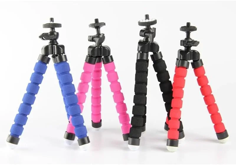 سه پایه انعطاف پذیر اسفنجی اختاپوسی کوچک برای آیفون، سامسونگ، شیائومی، هواوی، تلفن همراه، تلفن هوشمند و دوربین های GOPROs 9 8 7 (مشکی) سه پایه انعطاف پذیر اسفنجی اختاپوسی کوچک برای آیفون، سامسونگ، شیائومی، هواوی، تلفن همراه، تلفن هوشمند و دوربین های GOPROs 9 8 7 (مشکی)