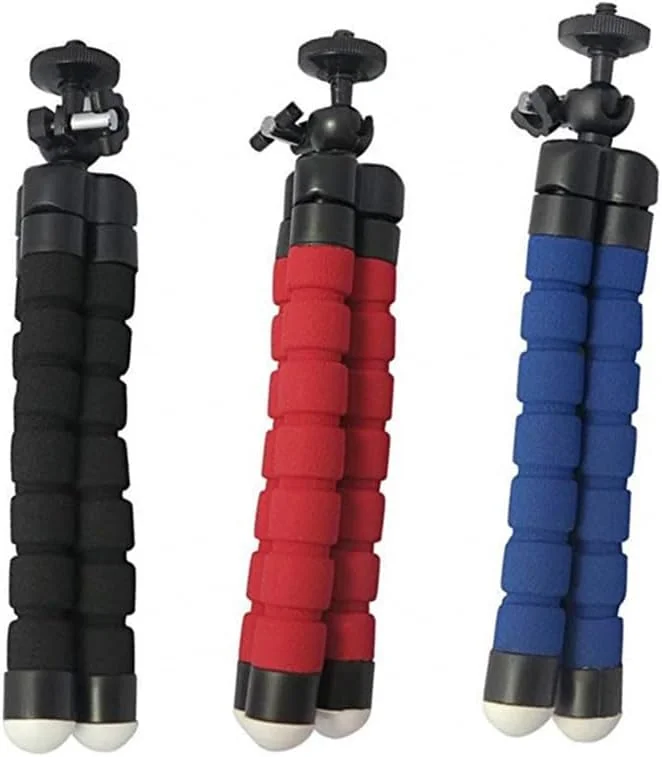 سه پایه انعطاف پذیر اسفنجی اختاپوسی کوچک برای آیفون، سامسونگ، شیائومی، هواوی، تلفن همراه، تلفن هوشمند و دوربین های GOPROs 9 8 7 (مشکی) سه پایه انعطاف پذیر اسفنجی اختاپوسی کوچک برای آیفون، سامسونگ، شیائومی، هواوی، تلفن همراه، تلفن هوشمند و دوربین های GOPROs 9 8 7 (مشکی)