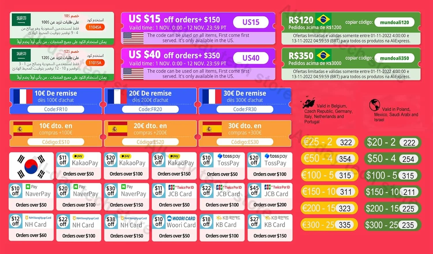 AECAM - سه پایه Officia KT-18 کوچک برای موبایل، استند نگهدارنده دوربین، تثبیت کننده با سر انعطاف پذیر و زاویه ارتفاع (قرمز)