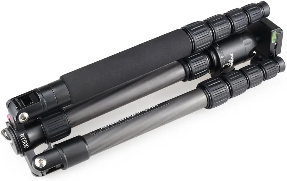 AECAM - RT50C سه پایه دوربین حرفه ای فیبر کربنی، سه پایه مسافرتی جمع و جور، تک پایه های ویدیویی با صفحه رهاسازی سریع و هد توپی (RT50C) AECAM - RT50C سه پایه دوربین حرفه ای فیبر کربنی، سه پایه مسافرتی جمع و جور، تک پایه های ویدیویی با صفحه رهاسازی سریع و هد توپی (RT50C)