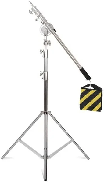 AECAM - سه پایه استیل ضد زنگ 2.9 متری، سه پایه بزرگ تاشو آلیاژی پایه نور، سه پایه پایه C جادویی عکاسی، نور نقطه ای، سافت باکس استودیوی عکس (SH-DJ-XBJ-280) AECAM - سه پایه استیل ضد زنگ 2.9 متری، سه پایه بزرگ تاشو آلیاژی پایه نور، سه پایه پایه C جادویی عکاسی، نور نقطه ای، سافت باکس استودیوی عکس (SH-DJ-XBJ-280)