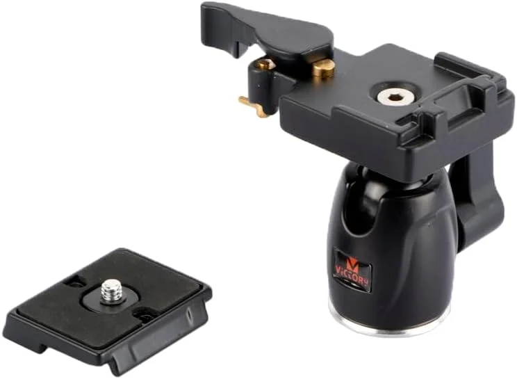 AECAM - سر توپی کوچک با چرخش 360 درجه و پیچ 1/4 اینچی برای سه پایه، تک پایه دوربین DSLR، فلاش، پایه نور و لوازم جانبی عکس و فیلم (02) AECAM - سر توپی کوچک با چرخش 360 درجه و پیچ 1/4 اینچی برای سه پایه، تک پایه دوربین DSLR، فلاش، پایه نور و لوازم جانبی عکس و فیلم (02)