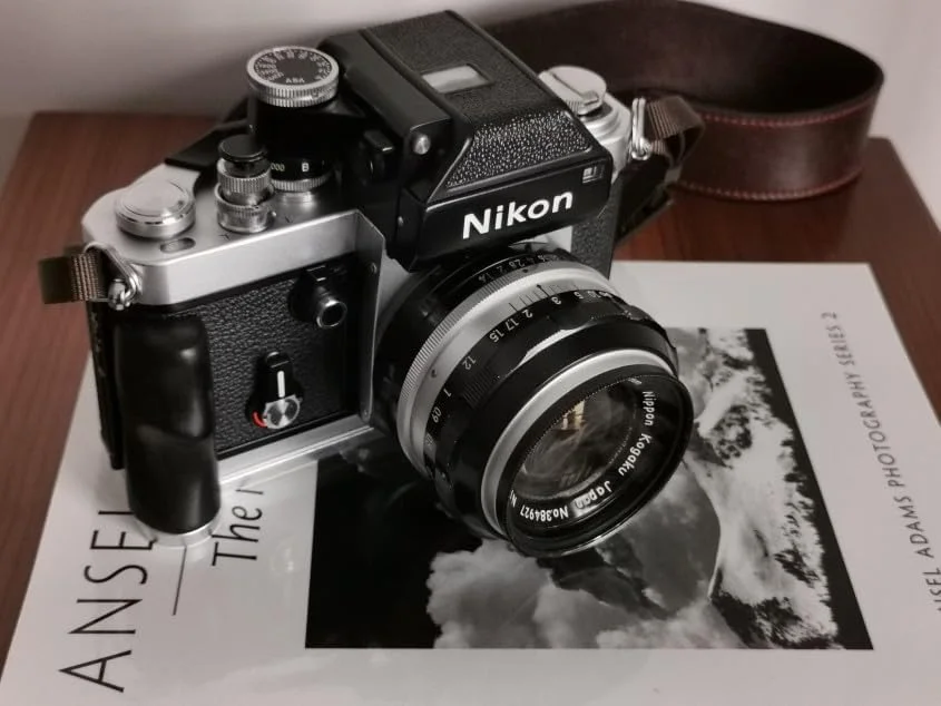 AECAM - براکت L شکل چوبی آبنوس فوق سبک، پایه صفحه هد توپی سه پایه و دسته گریپ برای لوازم جانبی دوربین فیلمی NIKONs F2 (04)