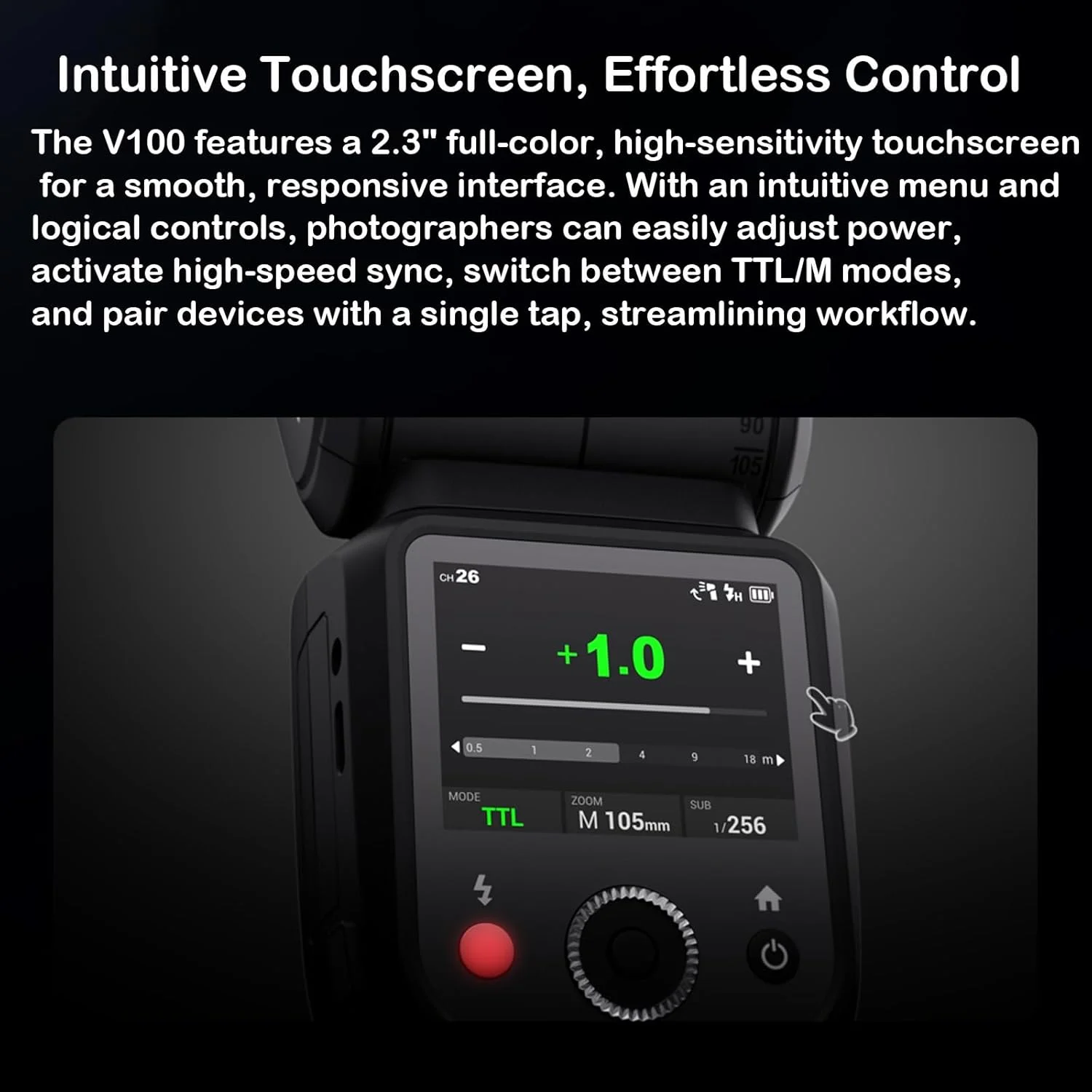 فلاش دوربین گودکس V100-S فلاش دوربین گودکس V100-S