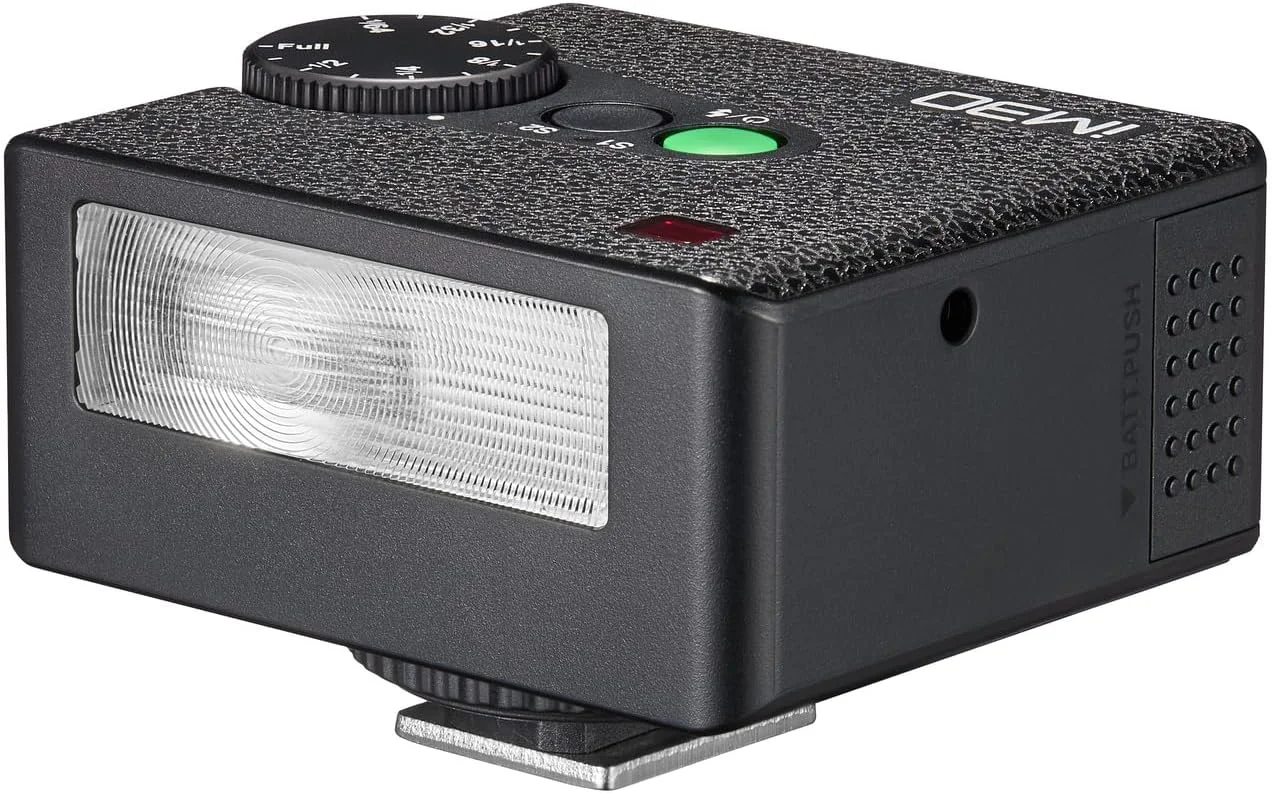 فلاش اسپیدلایت کوچک گودکس IM30، سایز جیبی ۷۸ گرمی، ۷ سطح تنظیم نور، GN15، باطری ۲×AAA با ۲۳۰ فلاش با قدرت کامل و زمان بازیافت ۳.۶ ثانیه، سازگار با دوربین های کانن/نیکون/سونی/فوجی فیلم/المپوس