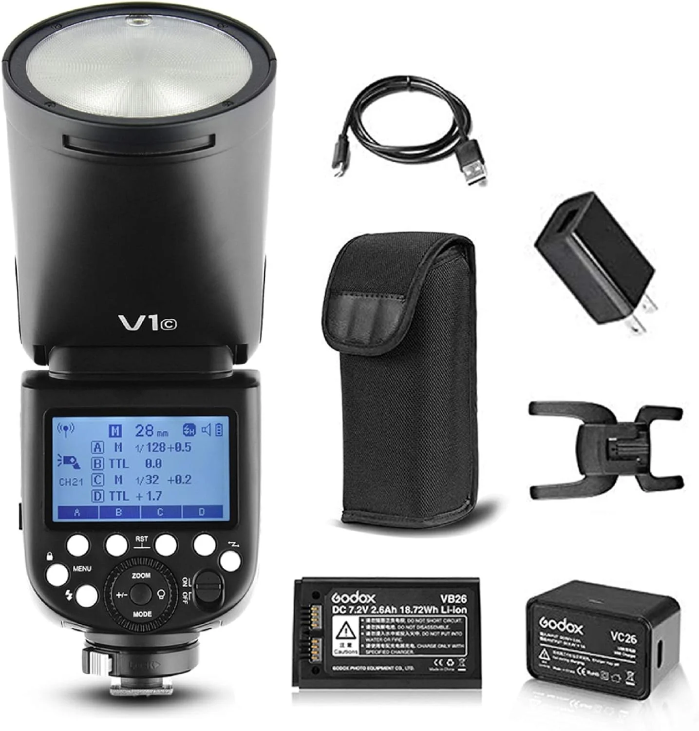 فلاش گودکس V1 TTL با سر گرد برای دوربین کانن فلاش گودکس V1 TTL با سر گرد برای دوربین کانن