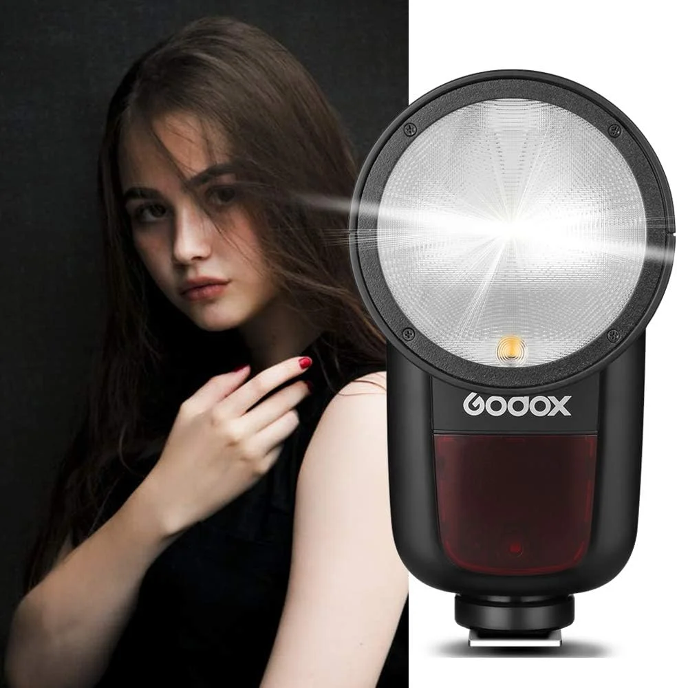 فلاش گودکس V1 TTL با سر گرد برای دوربین کانن